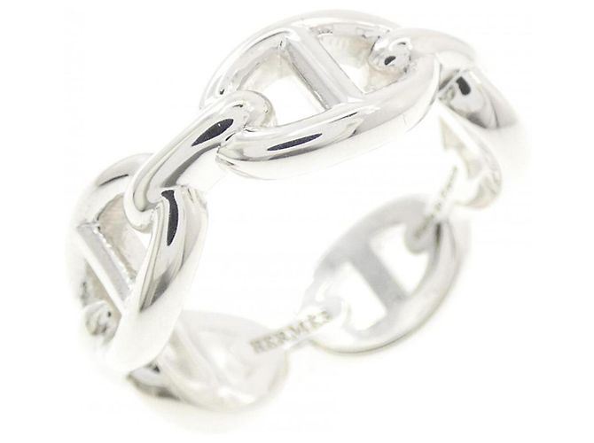Hermès Chaine d'Ancre Enchainée Silver Ring
