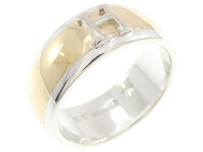 Ring Hermès Anello Hermes Zas in Argento 925 e Oro Giallo 18K