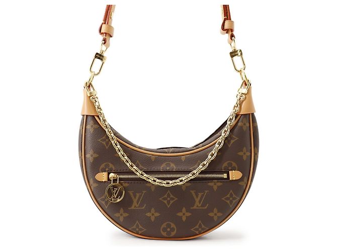 Sac à épaule Louis Vuitton Monogram Loop Beige Monogramme