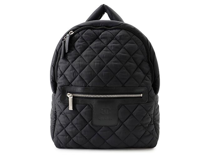 Chanel Matelassé Coco Mark Cocoon Backpack Black