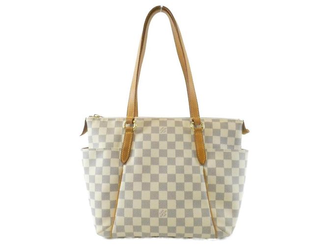 Sac à main Louis Vuitton Damier Azur Totally PM Blanc Bleu