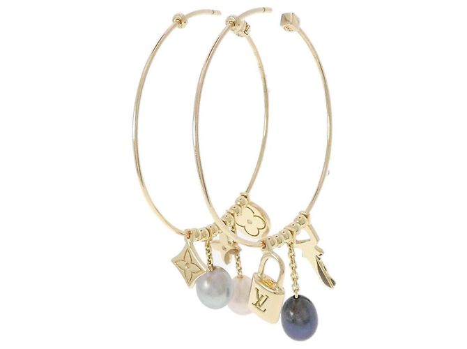 Orecchini a cerchio Creole Louis Vuitton D'oro