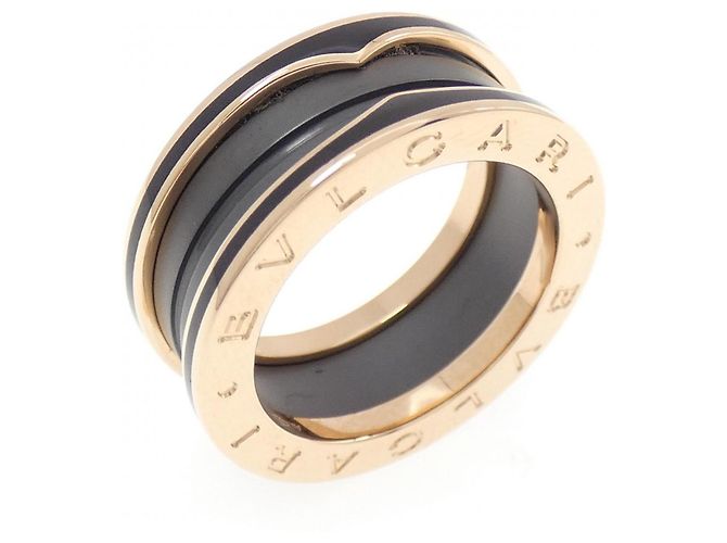 Bulgari Anello Bvlgari B.zero1 a 2 bande Nero D'oro