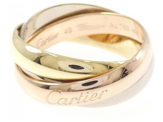 Anello Cartier Trinity in oro rosa bianco e giallo 18K