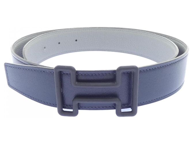 Hermès Hermes Tonight Color 32mm Wendelgürtel Braun Marineblau