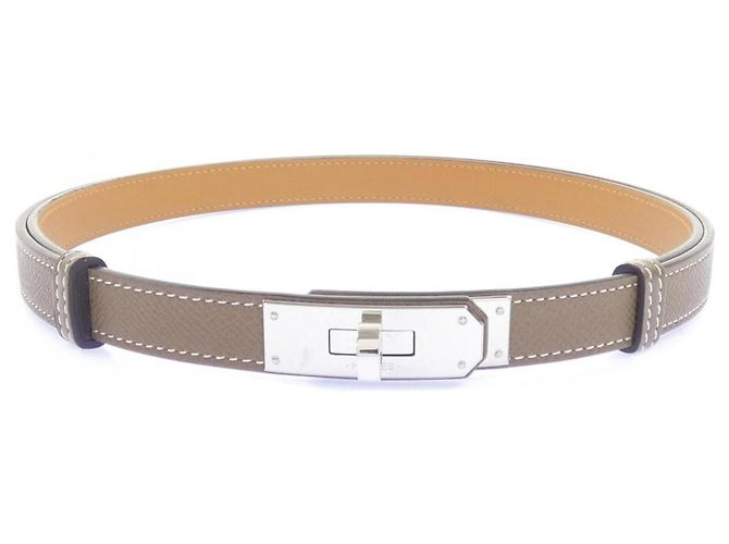 Hermès Cinto Hermes Kelly 18mm Bege