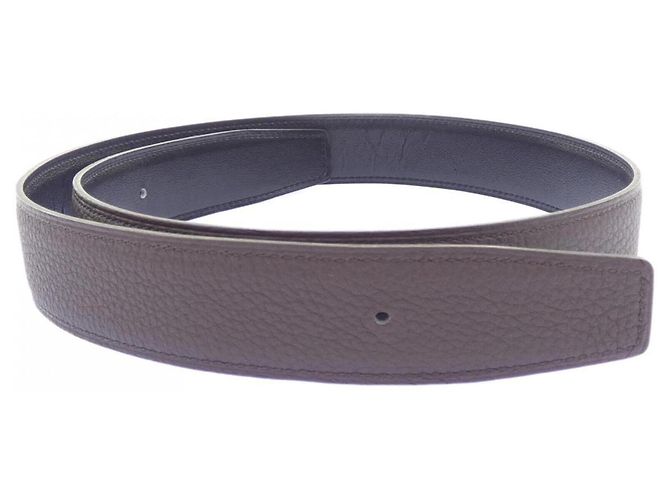 Hermès Cinturón reversible Hermes 32mm Castaño Negro