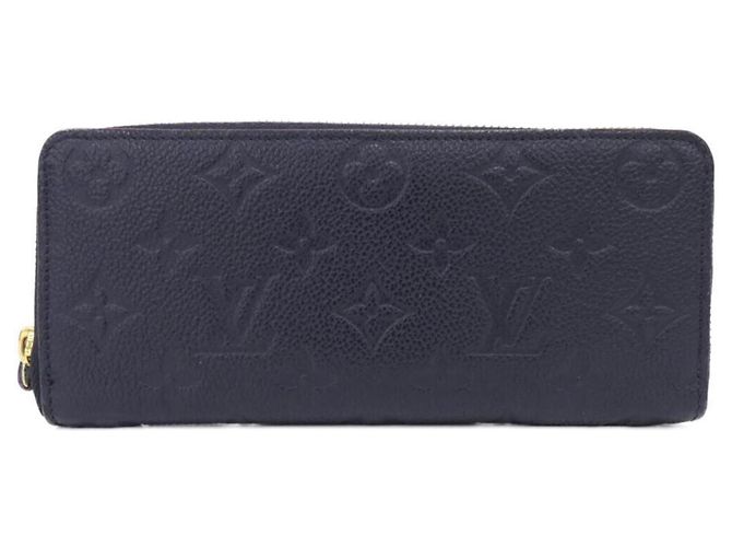 Louis Vuitton Monogram Empreinte Portefeuille Clemence Wallet Red