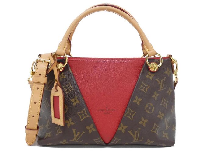Borsa Louis Vuitton Monogram V Tote BB Marrone Fuschia