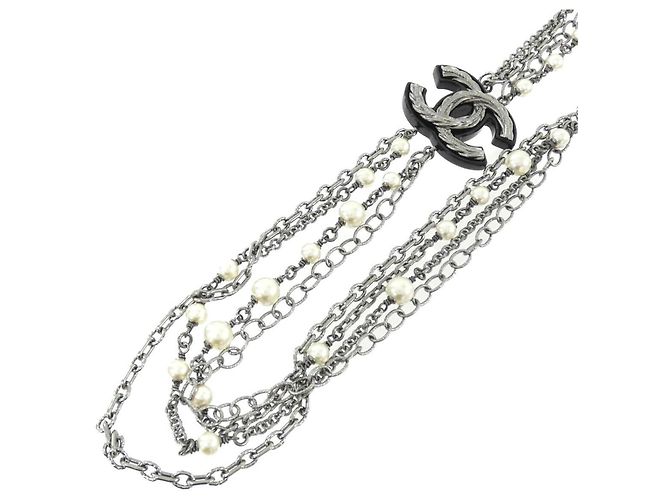 Collar Chanel Negro y Blanco