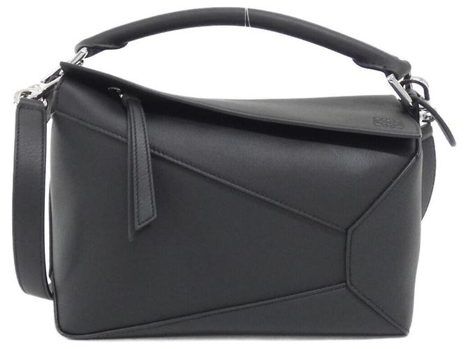 Loewe Puzzle Edge Small Handtasche Schwarz