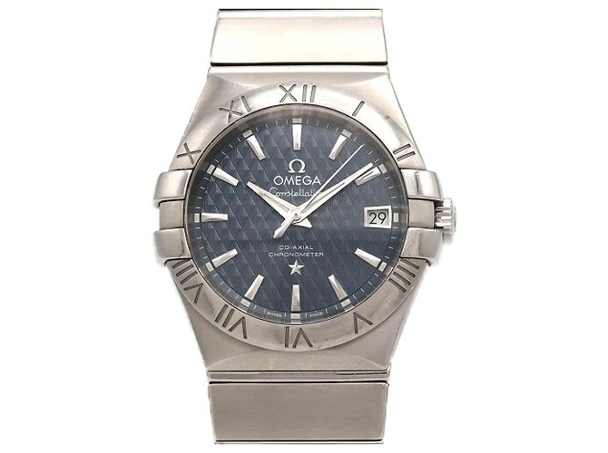 Relógio automático Omega Constellation em aço inoxidável