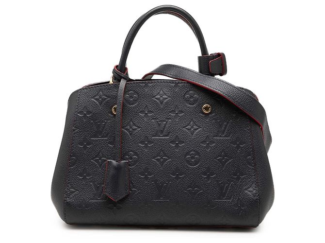 Louis Vuitton Blue Monogram Empreinte Montaigne BB Bleu Bleu Marine