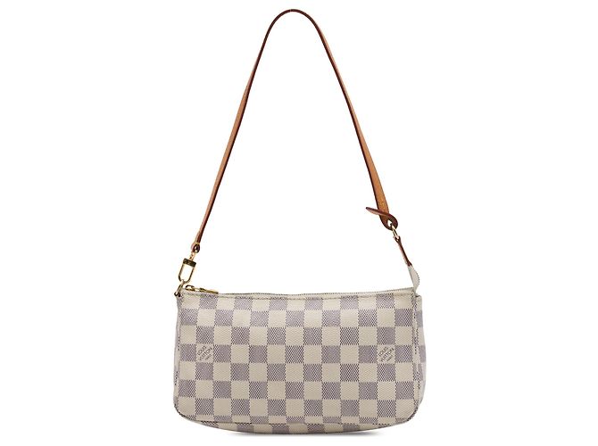 Louis Vuitton White Damier Azur Pochette Accessoires Branco