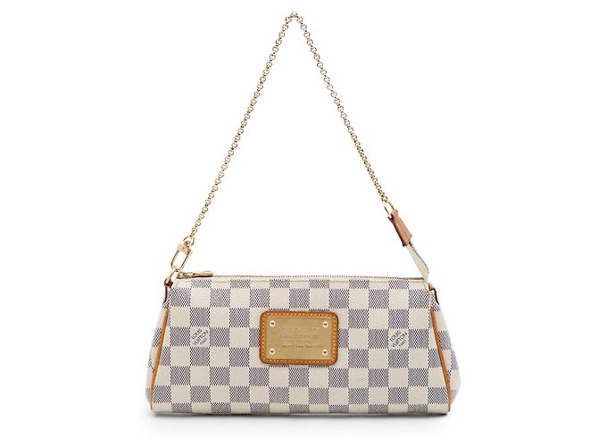 Louis Vuitton White Damier Azur Eva Blanc