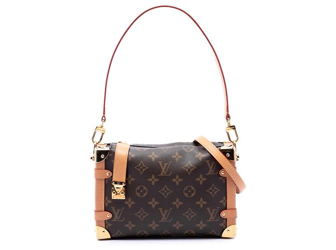 Louis Vuitton Brown Monogram Side Trunk MM Marrone