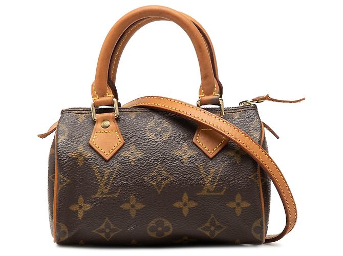 Louis Vuitton Brown Monogram Mini Speedy HL Marron