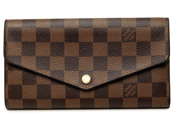 Louis Vuitton Brown Damier Ebene Sarah Wallet
