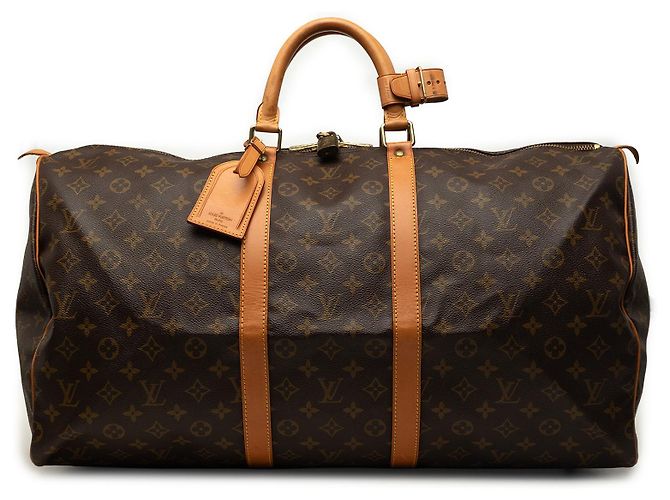 Louis Vuitton Brown Monogram Keepall 55 Braun