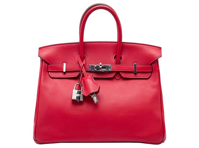 Hermès Red Swift Birkin Retourne 25 Rouge