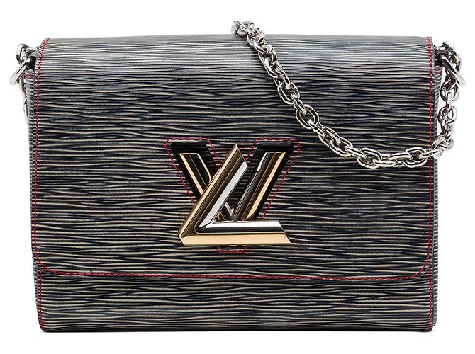 Louis Vuitton Blue Epi Denim Twist MM Bleu Bleu foncé