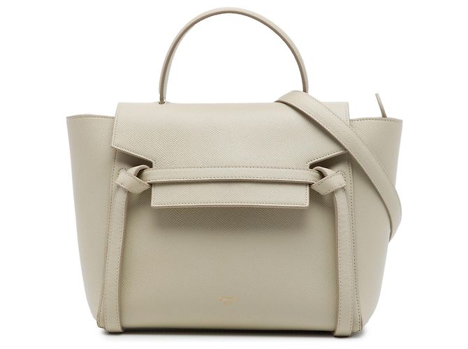 Céline Celine Beige Micro Grained Calfskin Belt Bag