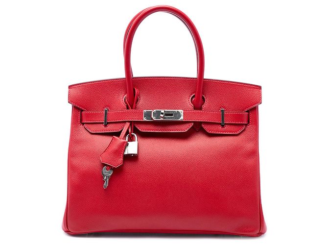 Hermès Red Epsom Birkin Retourne 30 Rosso