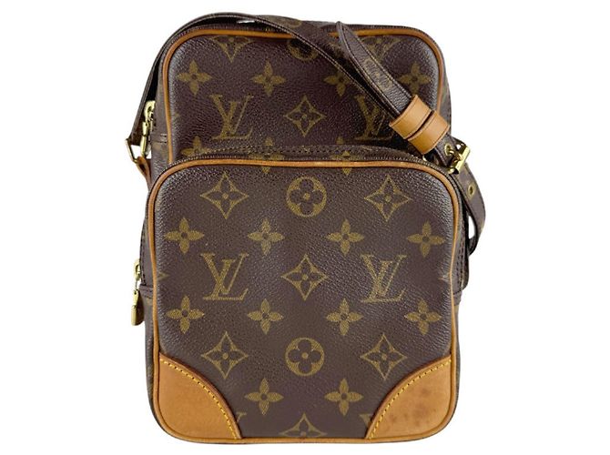 Louis Vuitton Monogram Shoulder Bag Brown