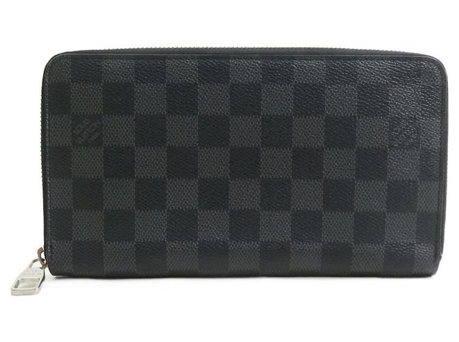 Louis Vuitton Damier Graphite Long Wallet Black Damier ebene