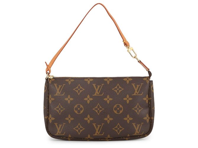 Sac à main Louis Vuitton Monogram Pochette Accessoires Marron