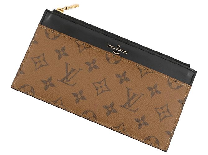 Louis Vuitton Monogram Reverse Coin Purse Black