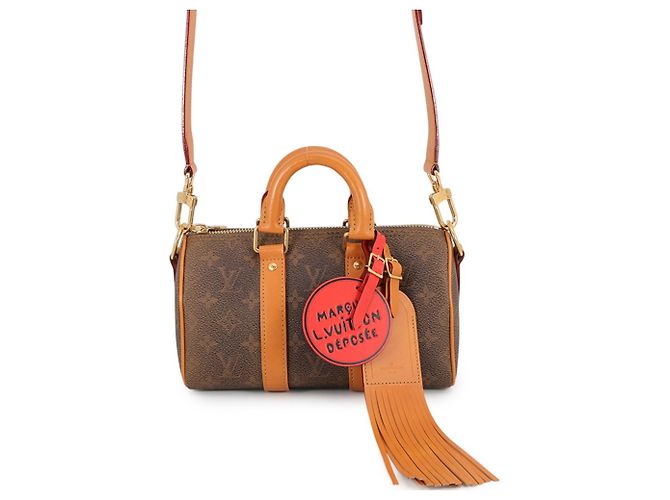 Louis Vuitton Monogram Dust Keepall Bandoulière 25 Marrom