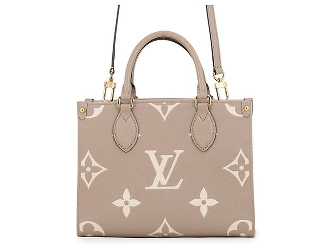 Sac à main Louis Vuitton Monogram Empreinte OnTheGo PM Gris