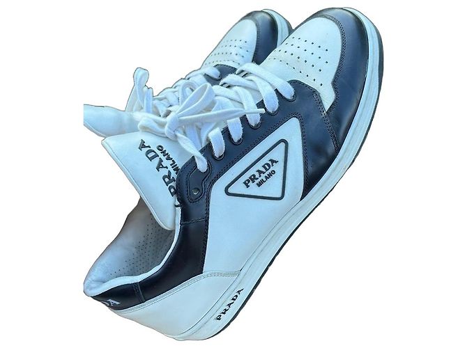 Prada Sneakers Black/White Leather