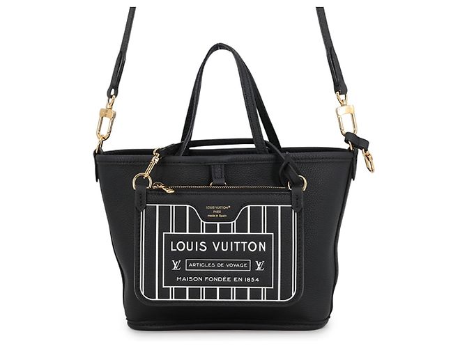 Saco Tote Louis Vuitton Monogram Neverfull Inside Out BB Preto