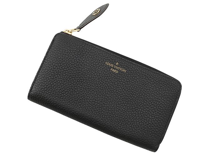 Louis Vuitton Long Wallet in Taurillon Leather Black Pink