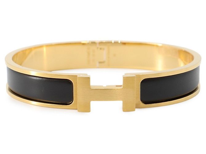 Hermès Pulsera Hermes Clic Charm Negro
