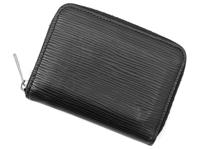 Portamonete Zippy in pelle Epi Louis Vuitton Nero