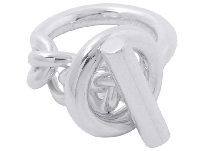 Hermès Hermes Croisette GM Silver Bandring