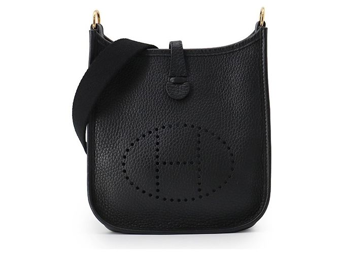 Hermès Borsa a tracolla Hermes Evelyne TPM Nero