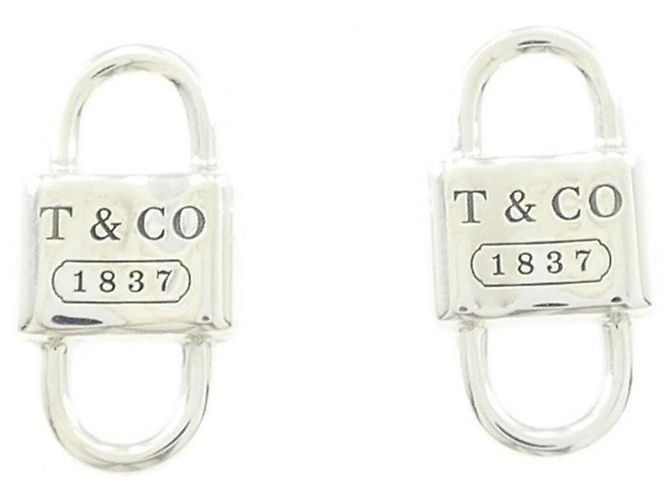 Autre Marque Orecchini a lobo Tiffany Double Lock Silver 925
