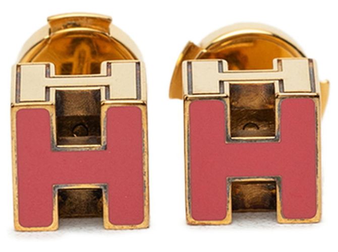 Hermès Orecchini a lobo Hermes Cage d'H H-Cube Rosa D'oro