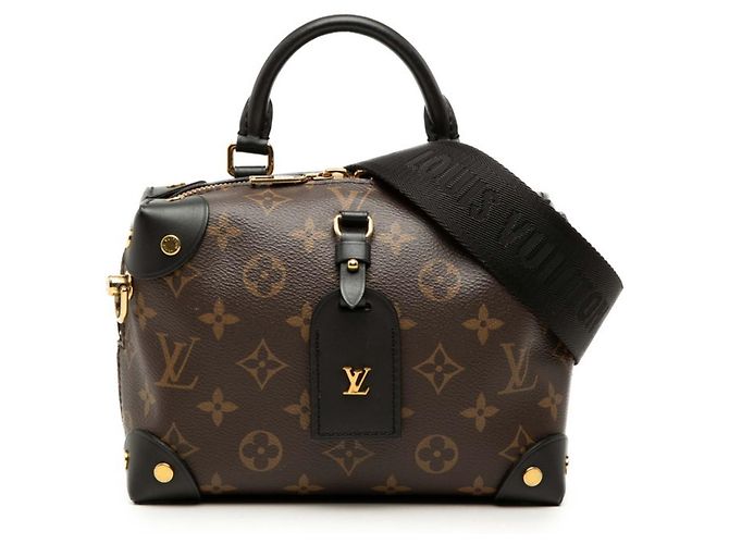 Bolsa Louis Vuitton Monogram Petite Malle Souple Marrom