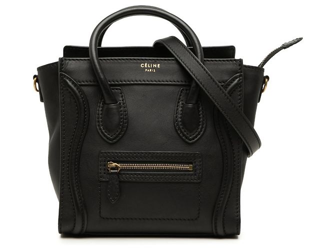 Céline Sac à main Celine Luggage Nano Shopper Noir