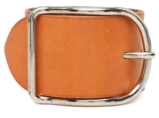 Hermès Bracelet Jonc Hermes Api GM Marron