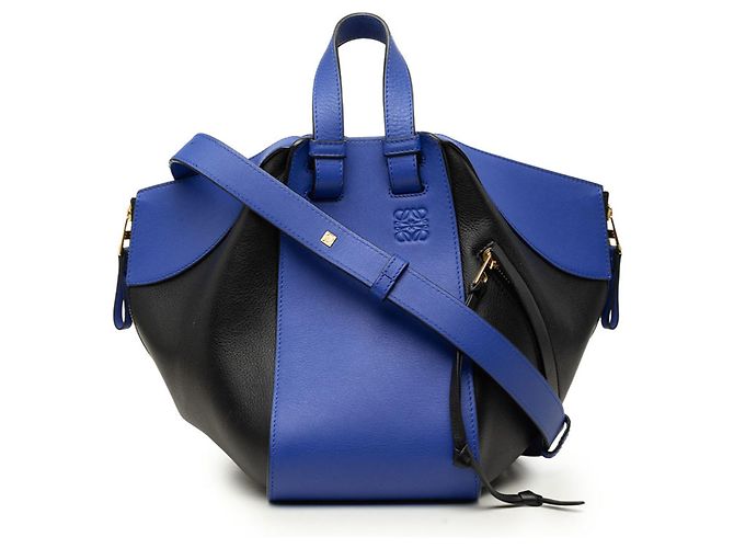 Loewe Anagram Hammock Small Handtasche Schwarz Blau
