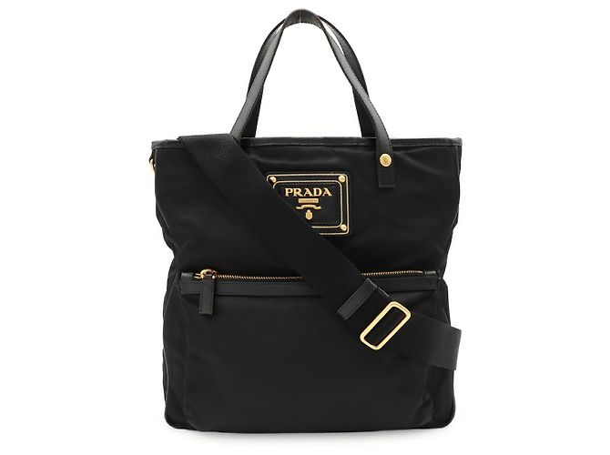 Borsa Tote e a Tracolla 2-Way Prada Nero