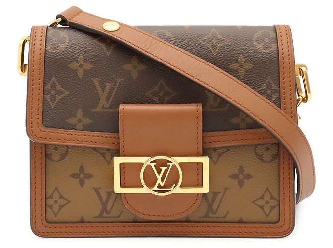 Borsa a tracolla Louis Vuitton Dauphine MM Marrone