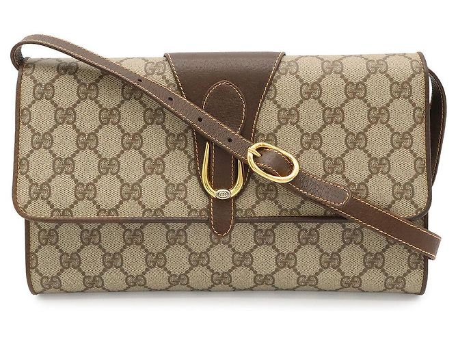 Borsa a tracolla Gucci GG Plus Marrone Beige
