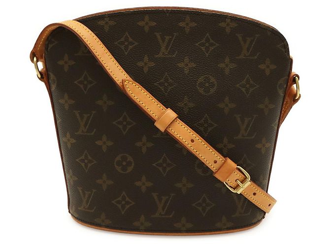 Bolsa de Ombro Louis Vuitton Monogram Drouot Marrom